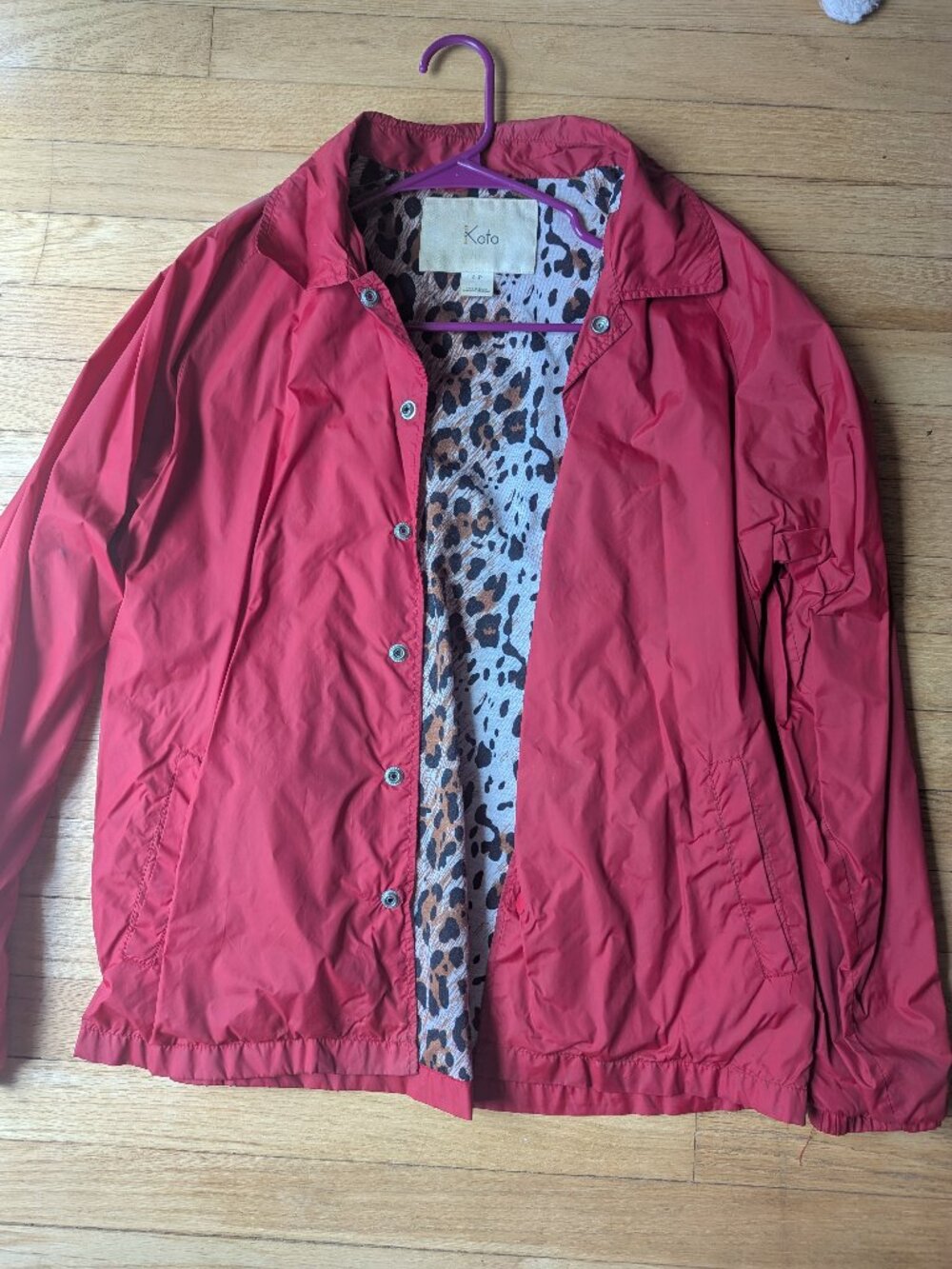 Stylish vintage rain jacket